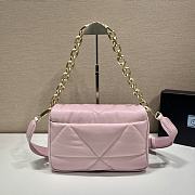 Prada Padded Nappa Shoulder Bag Leather Pink 1BD306 31x19x8.5cm - 3