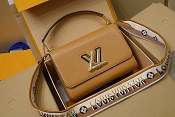 Louis Vuitton Twist MM Epi Leather Brown M57505 23x17x9.5cm