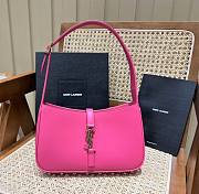 Ysl Le 5 À 7 Hobo Bag In Smooth Leather Pink 6572282 25x14x6cm - 1