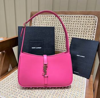 Ysl Le 5 À 7 Hobo Bag In Smooth Leather Pink 6572282 25x14x6cm