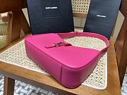 Ysl Le 5 À 7 Hobo Bag In Smooth Leather Pink 6572282 25x14x6cm - 5