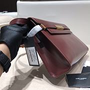 Ysl Manhattan Shoulder Bag In Box Wine Red 5792710 29x20.5x7cm - 3