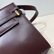 Ysl Manhattan Shoulder Bag In Box Wine Red 5792710 29x20.5x7cm - 2