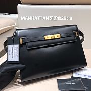 Ysl Manhattan Shoulder Bag In Box Black 5792710 29x20.5x7cm - 1