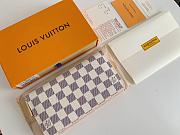 Louis Vuitton Zipper Wallet Damier Canvas Rose Pink N63503 19x10cm - 6
