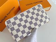 Louis Vuitton Zipper Wallet Damier Canvas Rose Pink N63503 19x10cm - 2