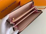 Louis Vuitton Zipper Wallet Monogram Rose Pink M41894 19x10cm - 6