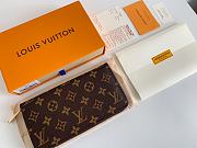 Louis Vuitton Zipper Wallet Monogram Rose Pink M41894 19x10cm - 4