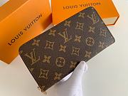 Louis Vuitton Zipper Wallet Monogram Rose Pink M41894 19x10cm - 3