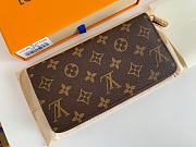 Louis Vuitton Zipper Wallet Monogram Rose Pink M41894 19x10cm - 2