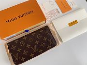 Louis Vuitton Zipper Wallet Monogram Red M41896 19x10cm - 6