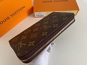 Louis Vuitton Zipper Wallet Monogram Red M41896 19x10cm - 5