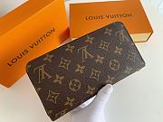 Louis Vuitton Zipper Wallet Monogram Red M41896 19x10cm - 4