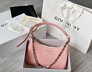 Givenchy Small Moon Cut Out Bag Leather Pink 25x7x12cm - 1