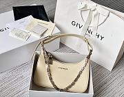 Givenchy Small Moon Cut Out Bag Leather Creme 25x7x12cm - 1