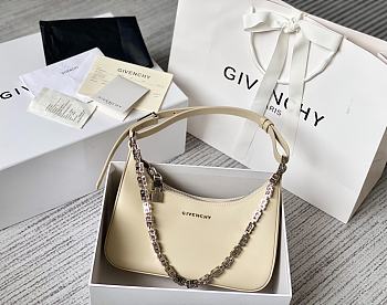 Givenchy Small Moon Cut Out Bag Leather Creme 25x7x12cm