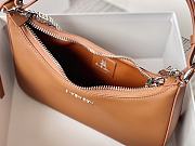 Givenchy Small Moon Cut Out Bag Leather Brown 25x7x12cm - 4