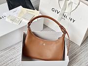 Givenchy Small Moon Cut Out Bag Leather Brown 25x7x12cm - 2