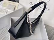 Givenchy Small Moon Cut Out Bag Leather Black 25x7x12cm - 6