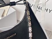 Givenchy Small Moon Cut Out Bag Leather Black 25x7x12cm - 4