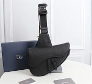 Dior Saddle Crossbody Bag Leather Black 1ADPO093 20x28.6x5cm - 1