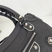 Balenciaga Small Neo Classic City Crossbody Bag Black Silver Metal 24cm - 2