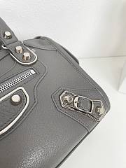 Balenciaga Small Neo Classic City Crossbody Bag Grey Silver Metal 24cm - 4