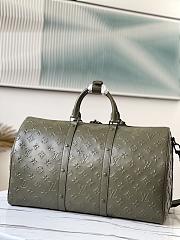 Louis Vuitton Keepall Bandouliere 50 Monogram Leather Khaki M57963 50x29x23cm - 4