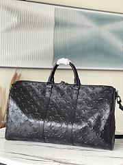Louis Vuitton Keepall Bandouliere 50 Monogram Leather Black M44810 50x29x23cm - 4