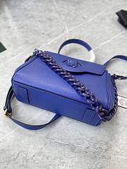 Versace Large La Medusa Handbag Blue DBFI038 35x14x25cm - 2