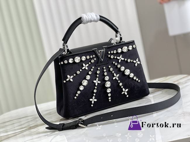 Louis Vuitton Capucines BB Strassy Black 27x18x9cm - 1