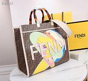 Fendi Medium Sunshine Shopper Bag Multicolor 8BH386 36x12x31cm - 5