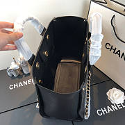 Chanel Deauville Studded Logo Tote Bag Gold-tone Metal Grained Leather 38cm - 5