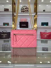 Chanel Clutch With Chain Lambskin Pink AP2635 11x15.5x4.5cm - 3