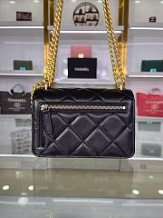 Chanel Clutch With Chain Lambskin Black AP2635 11x15.5x4.5cm - 6