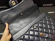 Chanel Flap Bag Gold-tone Metal Lampskin Navy A1113 30cm - 6