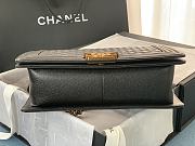 Chanel Medium LeBoy Grained Leather Black A67088 28cm - 5