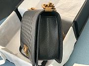 Chanel Medium LeBoy Grained Leather Black A67088 28cm - 4