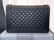 Chanel Medium LeBoy Lambskin Leather Black A67088 28cm - 3