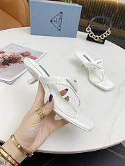 Prada High Heeled Thong Sandals White 1Y630M - 3