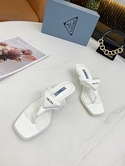 Prada High Heeled Thong Sandals White 1Y630M - 4