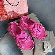 Balenciaga Neoprene Track Sandals Pink 61754 - 2