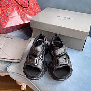 Balenciaga Neoprene Track Sandals Black 61754 - 4