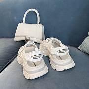 Balenciaga Neoprene Track Sandals White 61754 - 3