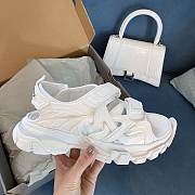 Balenciaga Neoprene Track Sandals White 61754 - 4