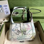 Gucci Tiger Jackie 1961 Small Shoulder Bag White 636709 28x19x4.5cm - 5