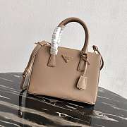 Prada Galleria Saffiano Leather Beige 1BA863 28×20×12cm - 1