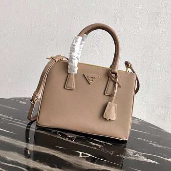 Prada Galleria Saffiano Leather Beige 1BA863 28×20×12cm