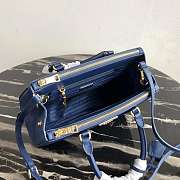 Prada Galleria Saffiano Leather Blue 1BA863 28×20×12cm - 4