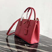 Prada Galleria Saffiano Leather Red 1BA863 28×20×12cm - 3